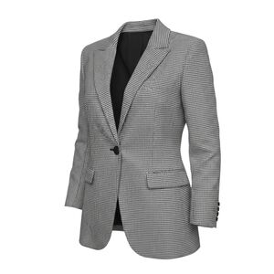 Steve Madden Big Business Grey Plaid Blazer Women’s XXL One-Button Notch New NWT